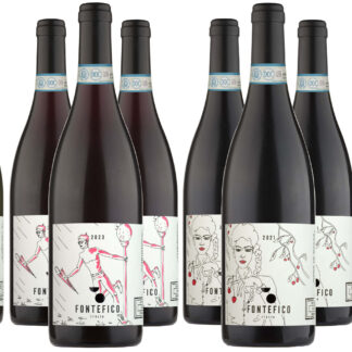 “Wines and e.v. Olive Oil” </br></br><font face="Frontage Regular">12 bottles<br>of white, rosé, red and E.V. olive oil</font>